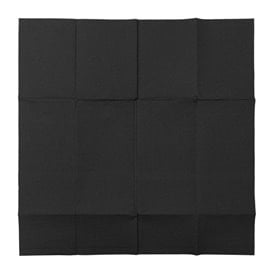 Tovagliolo Portaposate di Carta Micro Point 40x40cm Nero (30 Pezzi)