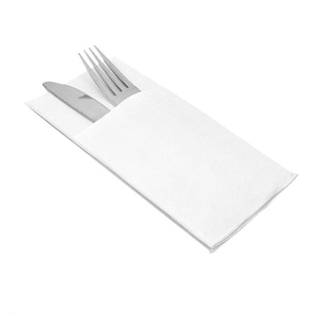 Tovagliolo Portaposate di Carta Micro Point 40x40cm Bianco (480 Pezzi)