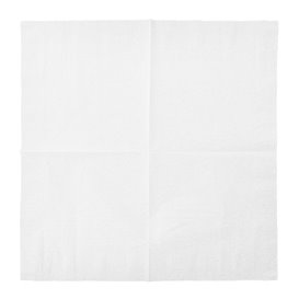 Tovagliolo di Carta con Bordo 40x40cm 1S Bianco (9.600 Pezzi)