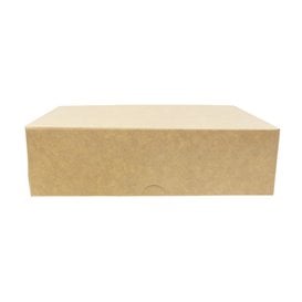 Scatola di Carta Pasticceria Cartone Kraft 18,2x13,6x5,2cm 500g (20 Pezzi)