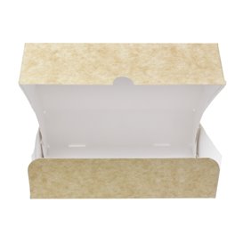 Scatola di Carta Pasticceria Cartone Kraft 17,5x11,5x4,7cm 250g (400 Pezzi)