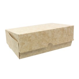 Scatola di Carta Pasticceria Cartone Kraft 17,5x11,5x4,7cm 250g (400 Pezzi)