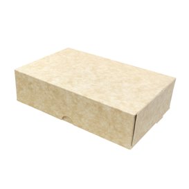 Scatola di Carta Pasticceria Cartone Kraft 17,5x11,5x4,7cm 250g (400 Pezzi)