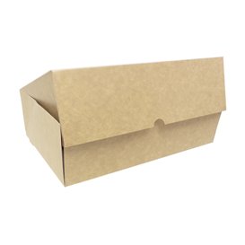 Scatola di Carta Pasticceria Cartone Kraft 25,8x18,9x8cm 2kg (240 Pezzi)