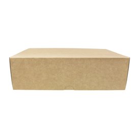 Scatola di Carta Pasticceria Cartone Kraft 20,4x15,8x6cm 1kg (20 Pezzi)