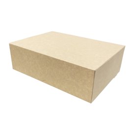 Scatola di Carta Pasticceria Cartone Kraft 25,8x18,9x8cm 2kg (240 Pezzi)