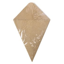 Cono di Carta Marrone 19,5cm 100g (500 Pezzi)