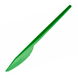 Coltello di Plastica PS Verde 165 mm (900 Pezzi)