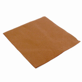 Tovagliolo di Carta 40x40cm Marron Punta- Punta (50 Pezzi)