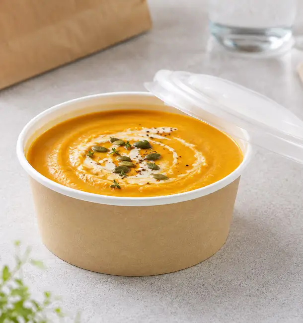 crema di zucca in confezione di cartone